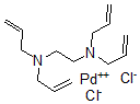 CAS 登录号：73381-16-5， (SP-4-2)-二氯(N,N,N',N'-四-2-丙烯基-1,2-乙二胺-N,N')钯