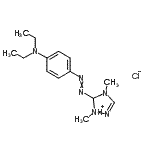 CAS 登录号：73398-77-3， 5-{[4-(二乙基氨基)苯基]偶氮}-1,4-二甲基-4,5-二氢-1H-1,2,4-三唑-1-鎓氯化物