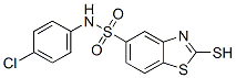 CAS 登录号:7341-89-1, N-(4-氯苯基)-2,3-二氢-2-硫代-5-苯并噻唑磺酰胺