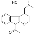 CAS 登录号：73426-16-1， 4-(乙基氨基甲基)-3,4-二氢-2H-噻喃并[2,3-b]吲哚-9-甲醛盐酸盐