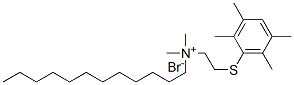 CAS#: 73430-82-7, Dodecyl-Dimethyl-[2-(2,3,5,6-Tetramethylphenyl)Sulfanylethyl]Azanium Bromide