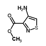 CAS 登录号：734492-43-4， 甲基4-氨基-1,2-噻唑-3-羧酸酯