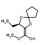 CAS 登录号：734497-47-3， (E)-[(3R)-3-乙基-1,4-二氧杂螺[4.4]壬-2-亚基](甲氧基)甲醇