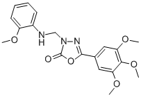 CAS#: 73484-41-0, 3-[[(2-Methoxyphenyl)Amino]Methyl]-5-(3,4,5-Trimethoxyphenyl)-1,3,4-Oxadiazol-2-One