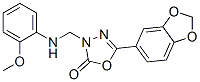 CAS#: 73484-48-7, 5-(1,3-Benzodioxol-5-Yl)-3-[[(2-Methoxyphenyl)Amino]Methyl]-1,3,4-Oxadiazol-2-One