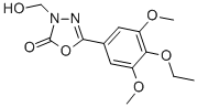 CAS 登录号:73484-68-1, 5-(4-乙氧基-3,5-二甲氧基苯基)-3-(羟基甲基)-1,3,4-恶二唑-2-酮