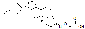 CAS 登录号：73489-89-1， 2-[[(10R,13R,17R)-10,13-二甲基-17-[(2R)-6-甲基庚烷-2-基]-1,2,6,7,8,9,11,12,14,15,16,17-十二氢环戊烯并[a]菲-3-亚基]氨基]氧基乙酸