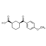 CAS#: 735269-73-5, (1R,3S)-3-(4-Methoxybenzoyl)cyclohexanecarboxylic acid