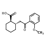CAS 登录号：735274-73-4， (1R,2S)-2-[2-(2-甲氧基苯基)-2-氧代乙基]环己烷羧酸