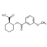 CAS 登录号：735274-75-6， (1R,2S)-2-[2-(3-甲氧基苯基)-2-氧代乙基]环己烷羧酸