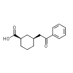 CAS 登录号：735275-04-4， (1R,3S)-3-(2-氧代-2-苯基乙基)环己烷羧酸