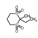CAS 登录号：735288-58-1， 2-乙基-2-甲基-1,3-二噻烷1,1,3,3-四氧化物
