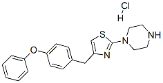 CAS#: 73553-70-5, 1-[4-[(4-Phenoxyphenyl)Methyl]-1,3-Thiazol-2-Yl]Piperazine Hydrochloride