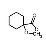 CAS 登录号：73555-16-5， 1-甲氧基环己烷羰基氯化物