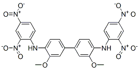 CAS 登录号：73560-41-5， N-(2,4-二硝基苯基)-4-[4-[(2,4-二硝基苯基)氨基]-3-甲氧基苯基]-2-甲氧基苯胺