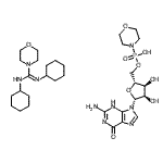 CAS#: 7361-07-1, [(2R,3S,4R,5R)-5-(2-amino-6-oxo-3H-purin-9-yl)-3,4-dihydroxy-tetrahydrofuran-2-yl]methoxy-morpholino-phosphinic acid; N,N'-dicyclohexylmorpholine-4-carboxamidine