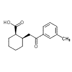 CAS 登录号：736136-30-4， (1R,2R)-2-[2-(3-甲基苯基)-2-氧代乙基]环己烷羧酸