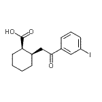 CAS 登录号：736136-48-4， (1R,2R)-2-[2-(3-碘苯基)-2-氧代乙基]环己烷羧酸