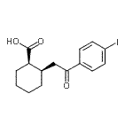 CAS 登录号：736136-49-5， (1R,2R)-2-[2-(4-碘苯基)-2-氧代乙基]环己烷羧酸