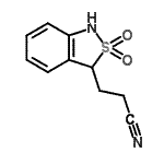 CAS 登录号：736178-12-4， 3-(2,2-二氧代-1,3-二氢-2,1-苯并噻唑-3-基)丙腈