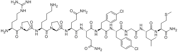 CAS#: 73646-81-8, Arg-Pro-Lys-Pro-Gln-Gln-p-Chloro-Phe-p-Chloro-Phe-Gly-Leu-Met-NH2