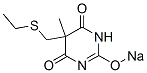CAS#: 73681-06-8, Sodium 5-(Ethylsulfanylmethyl)-5-Methyl-4,6-Dioxo-1H-Pyrimidin-2-Olate