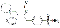CAS 登录号：73688-96-7， 4-[(Z)-2-氯-4-哌啶-1-基丁-2-烯基]-N-(1,3-噻唑-2-基)苯磺酰胺盐酸盐