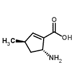 CAS 登录号：736924-56-4， (3R,5R)-5-氨基-3-甲基-1-环戊烯-1-羧酸