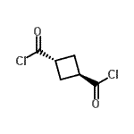 CAS 登录号：7371-72-4， 反式-1,3-环丁烷二羰基二氯化物