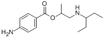 CAS 登录号:73713-54-9, 1-(戊烷-3-基氨基)丙-2-基4-氨基苯甲酸酯