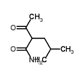CAS#: 7372-55-6, 2-Acetyl-4-methylpentanamide