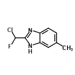 CAS 登录号：73774-30-8， 2-[氯(氟)甲基]-5-甲基-1H-苯并咪唑