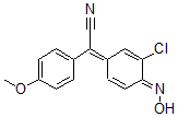 CAS 登录号：73806-33-4， alpha-(4-羟基亚胺-3-氯-2,5-环己二烯-1-亚基)-4-甲氧基苯乙腈