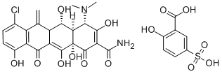 CAS 登录号：73816-42-9， 甲氯环素磺基水杨酸酯盐