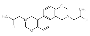 CAS 登录号：73816-78-1， 2,3,4,8,9,10-六氢-3,9-二(2-氯丙基)萘并[1,2-e:5,6-e']二[1,3]恶嗪