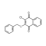 CAS 登录号:73816-81-6, 2-(苄基硫基)-3-氯-1,4-萘醌