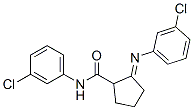 CAS 登录号:73825-70-4, N-(3-氯苯基)-2-(3-氯苯基)亚氨基环戊烷-1-甲酰胺