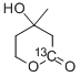 CAS 登录号：73834-54-5， (+/-)-甲羟戊酸内酯-1-13C
