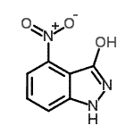 CAS 登录号：7384-16-9， 4-硝基-1H-吲唑-3-醇