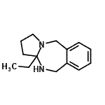 CAS 登录号：738523-30-3， 3a-乙基-2,3,3a,4,5,10-六氢-1H-吡咯并[1,2-b][2,4]苯并二氮杂卓