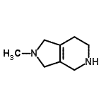 CAS 登录号：738553-39-4， 2-甲基-2,3,4,5,6,7-六氢-1H-吡咯并[3,4-c]吡啶