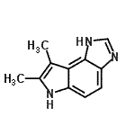 CAS 登录号：73857-35-9， 7,8-二甲基-1,6-二氢咪唑并[4,5-e]吲哚