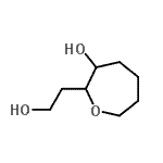 CAS 登录号：738604-57-4， 2-(2-羟基乙基)-3-氧杂环庚烷醇