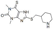 CAS#: 73908-83-5, 1,3-Dimethyl-8-(Piperidin-3-Ylmethylsulfanyl)-6-Sulfanylidene-7H-Purin-2-One