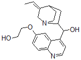 CAS 登录号：73924-72-8， 2-[4-[(3-亚乙基-1-氮杂双环[2.2.2]辛烷-7-基)-羟基甲基]喹啉-6-基]氧基乙醇