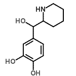 CAS 登录号：739307-60-9， 4-[羟基(2-哌啶基)甲基]-1,2-苯二酚