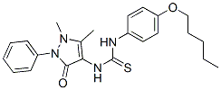 CAS 登录号:73953-58-9, 1-(1,5-二甲基-3-氧代-2-苯基吡唑-4-基)-3-(4-戊氧基苯基)硫脲