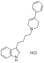 CAS#: 73966-59-3, 3-(4-(4-Phenyl-1,2,3,6-Tetrahydro-1-Pyridyl)Butyl)Indole Hydrochloride