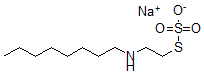 CAS 登录号：73986-96-6， N-辛基氨基乙基硫代硫酸钠