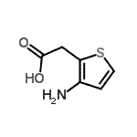 CAS 登录号：740020-96-6， (3-氨基-2-噻吩基)乙酸